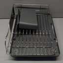Urackify Stainless Steel Dish Drying Rack - Large Capacity Kitchen Counter Organizer with Drain Board, Utensil Holder & Detachable Cup Shelf, 304 Surgical-Grade Rust-Proof Dish Drainer, Easy Assembly