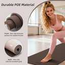 HAHE Wide Yoga Mat 72"x32"x0.4" Thick Pilates Mat with Carrying Strap