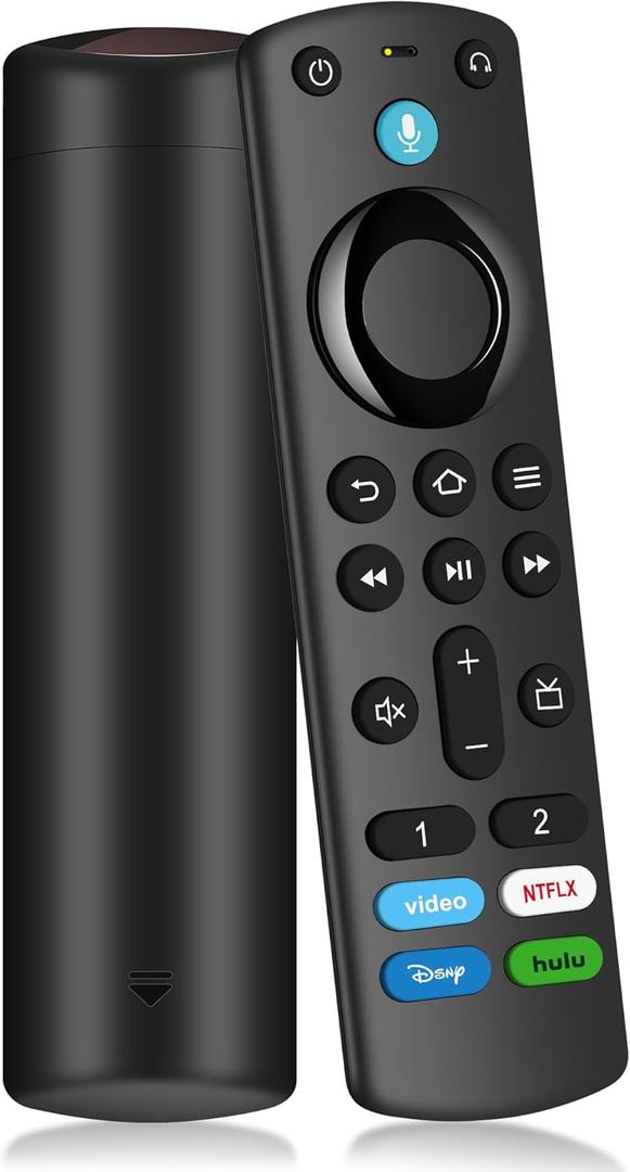 Replacement Remote Control Compatible with Fire Smart TV Stick & TVs Cube, for Insignia TV FireStick Remote (2nd Gen/3rd Gen/4K/Lite/4K Max) with Voice Control