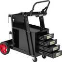 Garvee Welding Cart with Drawers, Welder Cart for Mig/Tig Welder
