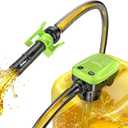 Automatic Fuel Transfer Pump with Auto-Stop Sensor(3.2 GPM), USB Rechargeable 41" Hose Electric Fuel Pump, Built-in Lithium Battery Power Portable Gas Can Pump For Gasoline Diesel-3 Tank Adapters