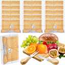 Domensi 15 Set Bridal Shower Favors Mini Charcuterie Boards Bulk Bamboo Cheese Cutting Boards Knives Forks Thank You Tags Box for Guests Baby Shower Birthday House Warming Return Gift(Rectangular)