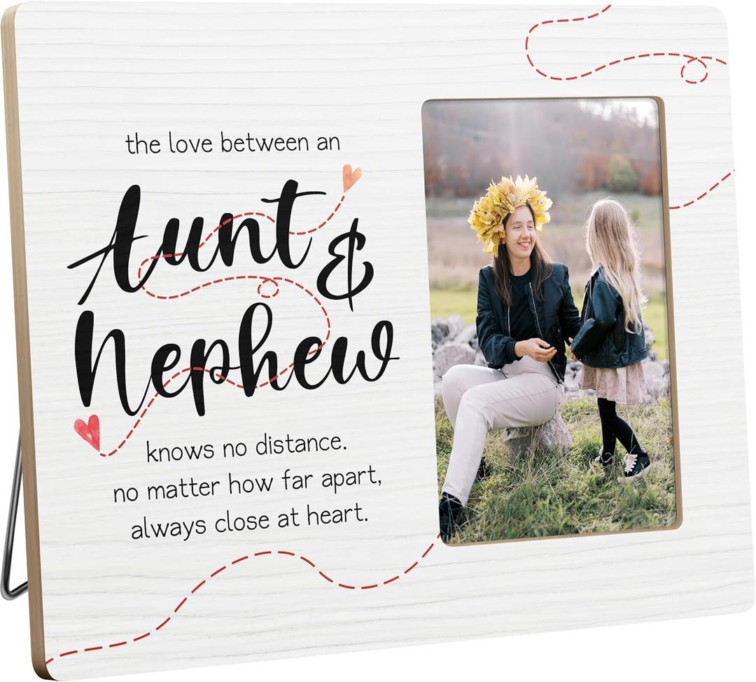 Aunt Gifts from Nephew, Auntie Picture Frame, 4x6 Inch Photo