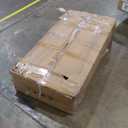 Tribesigns Square Coffee Table with 2 Tiers, 40 inches Low Farmhouse Coffee Table with Wood Storage Shelf Heavy Duty Metal Curved Frame for Modern Living Room, Black Rustic Brown