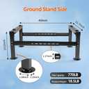 WeCooper Mini Split Ground Stand for 9000-60000BTU, Heavy-Duty Condenser Stand, Mini Split AC Bracket for Ductless Air Conditioners Heat Pump System