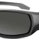 Ergodyne Skullerz ODIN Safety Glasses Sunglasses, Impact Resistant Z87.1+ (Matte Black Frame, Smoke Lens)