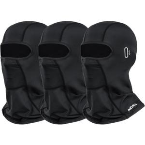 Balaclava Ski Mask Waterproof Anti-Fogging Windproof Winter Gear Thermal Face Mask for Men Women (Black)