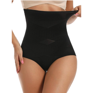 SHAPERIN High Waisted Shaper Panty for Women, Tummy Control Panty Belly Slimming Body Shaperwear Underwear Brief M