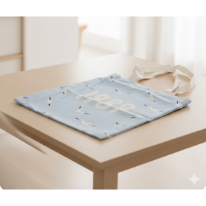 Miss Adola Aesthetic Canvas Tote Bag with Pattern for Women Trendy Casual Music Inspired Cloth Totes Bag for Shopping, Grocery, Gym, Blue Fly Bird