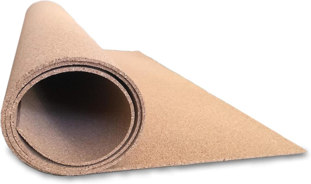 Cougar Cork Roll 24" x 48" - 1/8" Thick - Premium 100% Natural Cork Board Roll for DIY Projects