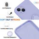 13peas Case for iPhone 14 (2022 Released), Silicone case with Ring 360rotatable Kickstand Cover Support Magnetic Car MountProtective Cover with Strap Lanyard (Lavender)