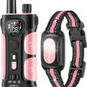 SLOPEHILL Dog Shock Collar,4200FT Dog Training Collar with Remote,Pink | IP68 Waterproof e Collar with Beep,Vibration,Safe Shock,Light,No Shock Mode,Shock Collar for  Dog 