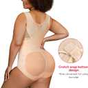 Nebility Plus Size Shapewear Bodysuit for Women Tummy Control Body Shaper Seamless Faja Colombian Waist Trainer Girdle