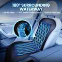Cooling Car Seat Cover Front Seat,12V-24V Semiconductor Ventilated Car Seat Cooling Pad with 3 Temp Modes,Seat Coolers Universal Fit for SUV/Truck (Cool Black)