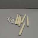 Enhon 6 Pcs Battery Operated Window Candles, Ivory LED Christmas Window Candles with Sensor Dusk to Dawn, Cordless Flameless Taper Candlestick with Battery & Suction Cup for Xmas Wedding Decorations