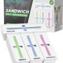 Storage Bag Organizer for Kitchen- Baggie Drawer Organizer & Plastic Food Storage Bags Holder- Compatible with Gallon, Quart, Sandwich, Snack Bags, Freezer, Slider Bags-4 Separate Pieces White