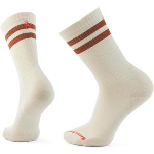 Smartwool Unisex Everyday Athletic Striped Crew Socks (Medium, Natural)