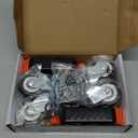 SPACEKEEPER Workbench Casters kit 660 Lbs - Retractable Casters Heavy Duty Bench Caster Wheels Designed for Workbenches Machinery & Tables, 4 Pack