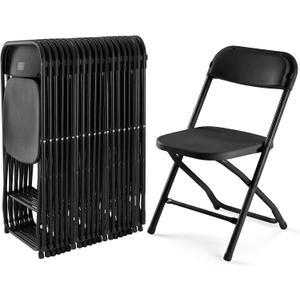 DUMOS Folding Chairs Sets of 20, Portable Chairs, Home Office, 20 Pack