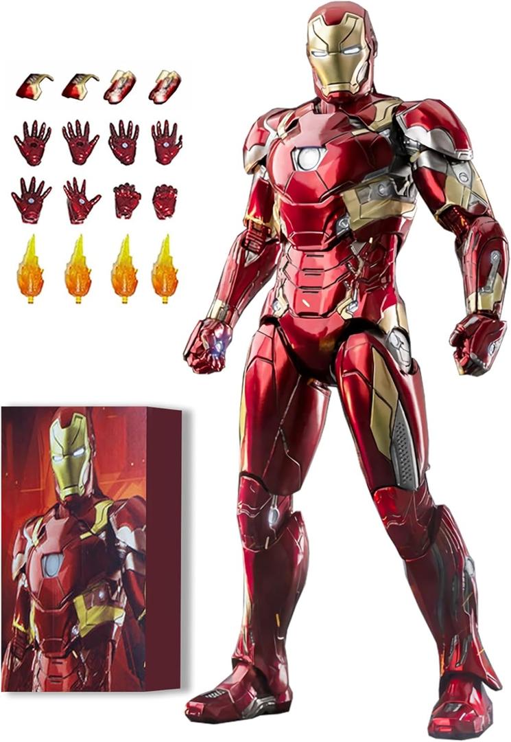 7 Inch MK46Ironman(1/10 Scale) Action Figure with Lots of Accessories, Exquisite Painting Collectible Toy