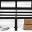 Queen Size Bed Frame, 14 Inch Metal Platform Bed Frames with Heavy Duty Steel Slat Support, No Box Spring Needed, Easy Assembly, Under Bed Storage