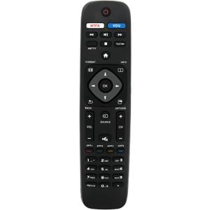 New Replaced Remote fit for Philips Smart TV NH500U NH500UW NH503UP 55PFL5602 50PFL5602 43PFL5602 75PFL6601 32PFL4902 40PFL4901 43PFL4901 43PFL4902 50PFL4901 50PFL5601 50PFL5602/F7 43PFL4902 65PFL5602