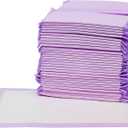 Amazon Basics Cat Litters Pee Pads, 40 Count, Universal Fit for Litter Box, Odor Control with Fresh Scent, Purple and White (40 Count (Pack of 1))