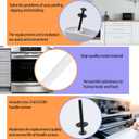 2026 Upgraded 316443601 Oven Door Handle Compatible Frigidaire Kenmore Electrolux Range Oven Stove Handle Replaces AP3906094 PS1147400(Include 2 PC Handle Screws)