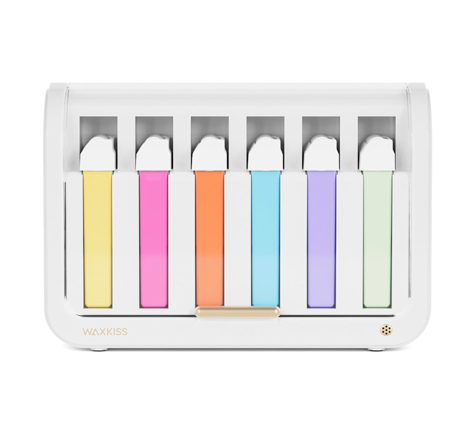 6 IN 1 Roll on Waxing Heater, Wax Warmer for RollOn Cartridges, MultiCartridge Warmer Wax Machine for SPA, Salon or Home Use