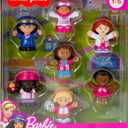Fisher-Price Little People Barbie Toddler Toys, You Can Be Anything Figure Pack, 7 Characters for Pretend Play Ages 18+ Months