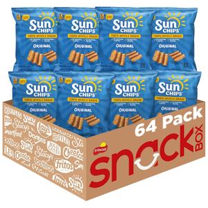 SunChips Original Multigrain Snacks, 1.5 Ounce (Pack of 64) BBD 06/02/2026