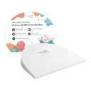 Wonder Living Baby Wedge Pillow for Newborn, Incline, Waterproof, Pregnancy Wedge, Premium Foam with Removable Cover, 15 x 12 x 2.6 inches