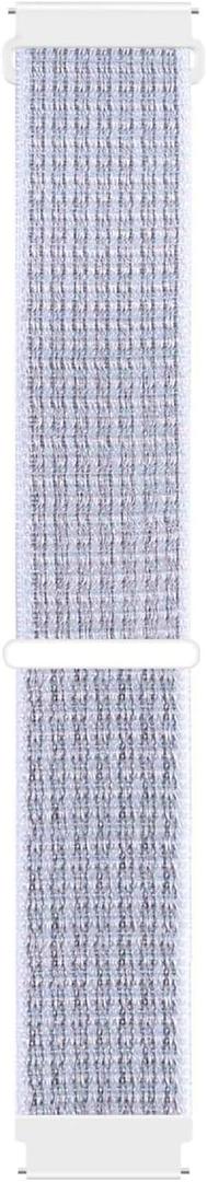 BlackPro Compatible with Coros Pace 3/Apex 2 Pro/Apex Pro/Apex 46mm Watch Band, Hook&Loop Nylon Breathable Sport Strap for Men Women (Reflective White)