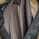 BWTJF Front Car Seat Bottom Covers Brown, Universal Leather Front Seat Covers Bottom Protector 2 Pack, Anti-Slip and Full Wrapping Edge Compatible with Most of Vehicles - SUVs/ Sedans/ Pickup Trucks