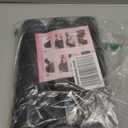 Jumbo Hair Curlers Rollers, 12Pcs Hair Roller Curlers Self Grip Holding Rollers with12 Stainless Steel Duckbill Clips for Long Hair Volume (Black)