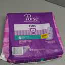 Poise Incontinence & Postpartum Pads for Bladder Leaks, 3 Drop Light Absorbency, Regular Length, 54 Count