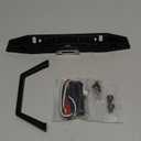 Vgoohobby Aluminum Front Bumper with LED Headlights Winch Mount Seat Tow Hook Compatible with Axial SCX10 SCX10II 90046 Traxxas TRX-4 TRX4 1/10 RC Crawler Car