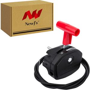 NewJ's Universal Lawn Mower Throttle Cable Lever Throttle Switch Control Handle Kit Fit for Lawnmower Garden