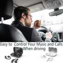 Open-Ear Headphones,Bluetooth 5.3 Wireless Earbuds,5.9g Ultra-Lightweight Sport Earphones with Mic for Running Cycling,Secure Fit for Small Ears (Black)