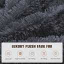 Bean Bag Cover (No Filler) Soft Faux Fur Stuffed Animal Bean Bag Storage, Fluffy Plush Bean Bag Chair Cover Washable, Comfy Bean Bag Covers for Adults Kids Teens
