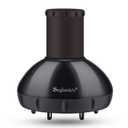 Segbeauty Hair Diffuser for Curly Hair, Upgraded Adjustable Air Flow, Deep Bowl, Professional Salon Frizz-free Fast Dry Diffuser Attachment with 1.57"-1.97" Nozzle, Black