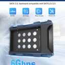 4 Pack SSD HDD Holder Mounting Bracket Hard Drive Adapter 2.5'' to 3.5'' SSD Bracket Converter Internal Hard Disk Drive Caddy Case Tray for 2.5 HDD with SATA III Interface Hot Swap Plug