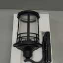 Darkaway Outdoor Porch Lights Wall Mount, Outdoor Light Fixtures Sconces Wall Lighting with Seeded Glass Waterproof Exterior Lights for Patio Yard House Hallway Doorway Garage(1 Pack, Black)