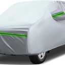 AUQDD 6Layers Premium Truck Car Cover Waterproof All Weather Weatherproof UV Sun Protection Snow Dust Storm Resistant Outdoor Exterior Custom FormFit Full Padded Car Cover with Straps 198"220" K13