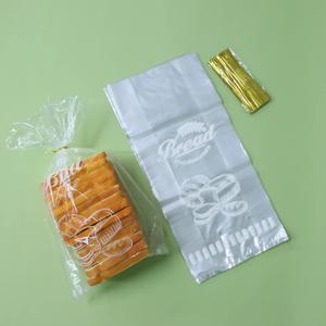 Plastic Bread Bags With Ties, Clear Loaf Bags for Homemade Bread, Sourdough and Bakery Food - 8 x 4 x 18 (100)