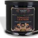 Tuscany Candle Tobacco Leather Scented Jar Candle, 15 oz