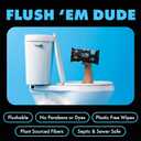 DUDE Wipes - Flushable Wipes - 3 Pack, 144 Wipes - Unscented Extra-Large Adult Wet Wipes - Vitamin-E & Aloe - Septic and Sewer Safe