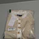 ZESICA Women's Fall Long Sleeve Bodycon Sweater Dress Crewneck Button Knit Color Block Party Mini Dresses (Medium, Red)