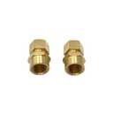 2 Pcs 1/2" FNPT x 5/8" Tube OD Brass Pipe Fitting Adapters, 5/8 Inch OD to 1/2 Inch Female NPT Compression Fitting for Oil, Gas, and Non-potable Waters