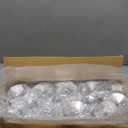 Nervure 24 Pack Plastic Champagne Flutes - 6 Oz Clear Disposable Champagne Flutes - Square Plastic Toasting Glasses for Party Birthday Anniversary Wedding